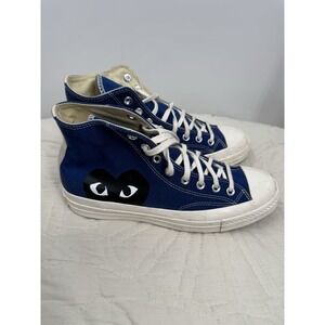 Comme Des Garcons Play X Converse All Star 70s Shoes Mens 9 Unisex Blue Quartz